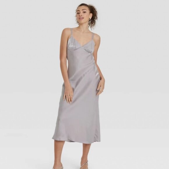 wild fable Dresses & Skirts - Wild Fable Women's Iridescent Maxi Slip Dress Slip Dress